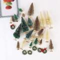 Miniature Frosted Christmas Trees Bottle Brush Trees Ornaments