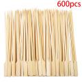 600pcs Bamboo Paddle Skewers Barbecue Bamboo Skewers Sticks 9cm