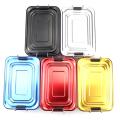 Thermal Insulation Lunch Box Stainless Steel Hiking Camping Silver