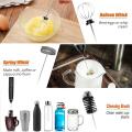 Milk Frother Handheld Electric Whisk- 3 Speed for Cappuccino Latte