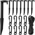 Include Stake, Tether with Hook Inflatable Spikes for Lawn (12 Sets)