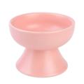Pet Ceramic Bowl Mino-yaki Style Japanese Ceramic Cat Bowl Pink