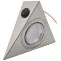 1pc Cabinet Triangle Led Light Stainless Steel Downlight Warm White