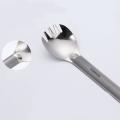 Titanium Long Handle with Bowl Outdoor Camping Cooking Utensils
