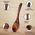 Wooden Cooking Utensils - Wooden Spoons for Cooking, Wooden Set Of 5