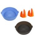 Reusable Air Fryer Silicone Liner Set for Baking Roasting Microwave A