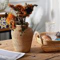 Wicker Basket Rattan Hanging Flowerpot Storage Basket Wicker Vase