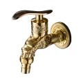 G1/2 Inch Outdoor Vintage Garden Wall Mounted Faucet-golden