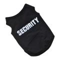 Pet Winter Clothes Puppy Dog Cat Vest T Shirt "security", Black M