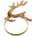 12pcs Christmas Elk Deer Napkin Rings Alloy Napkin Table Decoration