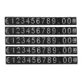 30sets Plastic Cubes Price Display Tags Adjustable Number Label