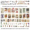 400pcs Scrapbooking Supplies Journaling Vintage Adhesive