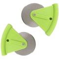 2 Pizza Cutter Wheel Noodle Machine,stainless Steel with Cover,green
