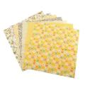 7 Pieces Of Yellow Diy Handmade Patchwork/teaching Cloth/zero 25x25cm
