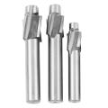 7pcs M3-m12 High Speed Steel Pilot Slotting Tool End Mill Drill Bit