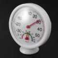 Thermometre Aiguille Cadran Rond Testeur Exterieur Interieur Blanc