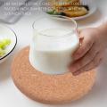 Natural Cork Round Edge Coasters,diameter and 2/5 Inch Thick Plain