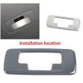 For Honda Civic 11th Gen 2022 Car Rear Reading Lamp Frame Trim,silver