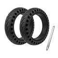 Electric Scooter Tire Set Electric Wheels Tire for Xiaomi M365 Black
