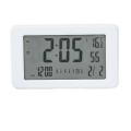 Digital Alarm Clock Lcd Temperature with Backlight for Home White