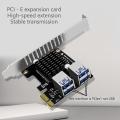 Pci-e X1 to 4 Port Usb3.0 Expansion Card for Graphics Card Btc Mining
