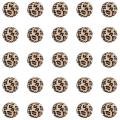 50 Pack Round Wood Beads 15x16mm Wood Spacer Beads for Macrame, Craft