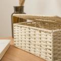 Rattan Tissue Box, Vintage Napkin Holder,desk Decoration (coffee)