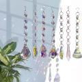 With Crystals, 7 Pcs Hanging Crystals Suncatchers for Windows,colored