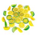 Lemon Slices Blocks : 30pcs Fake Lemon Slices &20pcs Lemon Blocks