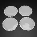 4pcs Silicone Agate Coaster Resin Casting Making Mold,home Decoration