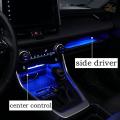 Car Center Console Atmosphere Lamp Led for Toyota Rav4 2019-2020 Lhd