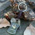 Keychains Constellation Tag Key Pendant Retro Key Chain(aries)