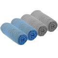 4 Pcs Cooling Microfiber Towel for Yoga Gym Golf Workout Travel Beach