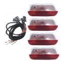 1set Door Warning Light with Cable for Jetta Golf Mk5 Mk6 Passat B6