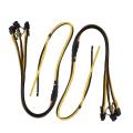 2pcs 90cm 2 to 3x 6pin+2pin Adapter Power Cable for Antminer Mining