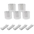 Napkin Ring Shiny Chair Bow Shiny Buckle Party Decoration ,silver