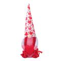 Valentines Day Decor, Handmade Faceless Doll Rudolph Plush Toy, B