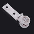 10pcs Bend Pipe Metal Bearing Pulley Block with Two Plastic Wheel