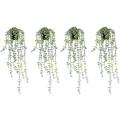 4 Pcs Fake Vines Artificial Hanging Plants for Home Indoor