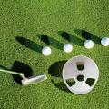 2.7cm Aperture Outdoor Golf Training Flag Pole Hole Cup White Plastic