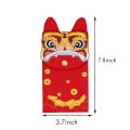 2pcs Chinese Silk Embroidery Red Envelopes, for Spring Festival,tiger