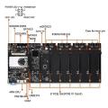 Miner Motherboard Btc-t37 with Cpu Group 8 Gpu Slot Power Cord Ddr3