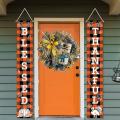 Harvest Festival Wreath Scarecrow Fall Pendant Decoration Wreath B