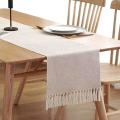 Cotton Linen Fringe Table Runner,decorative Table Runners, 13x70inch