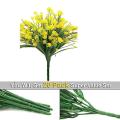 20 Bunches Of Artificial Flowers for Outdoor Decoration (yellow)