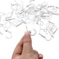 100 Pcs Wall Mounted Single Hook and 110 Pieces Screws (white)