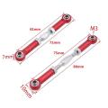 6pcs 71-86mm Aluminum Steering Linkage for Rc 1/10 Redcat-gold