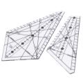 Clear Acrylic Quilted Square Template, Sewing Accessory for Sewing