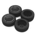 4pcs Metal Wheel Rim Rubber Tire Tyre for Wltoys 144001 144002,1