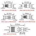 10 Set Sma Adapter Kits Sma Male to N/f/bnc/uhf/mcx/smb/tv/tnc Female